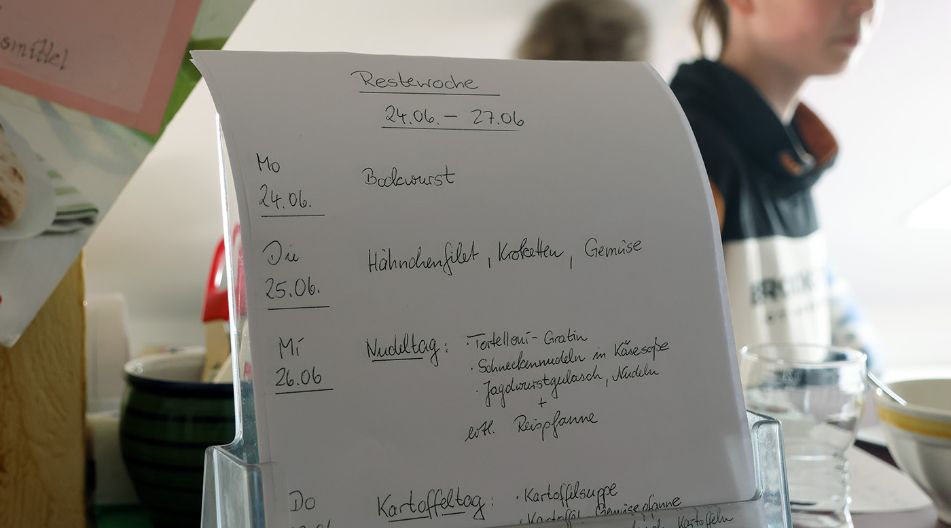 Die Speisekarte der Schülerfirma "Futteroase" aus Jarmen.